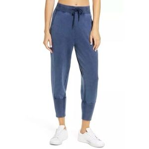 Sweaty Betty Blue Gary Capri Sweatpants Terry Fleece Pull On Joggers Women’s XS